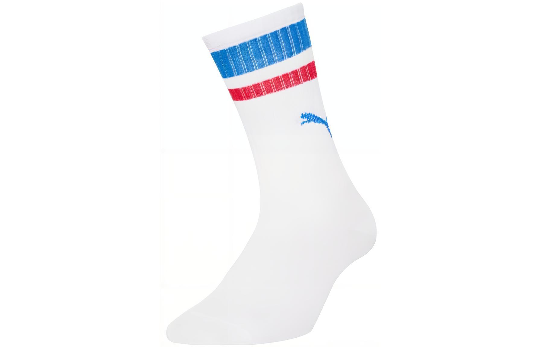 

Носки до колена унисекс Puma, цвет 1 double pack (red and blue stripes)