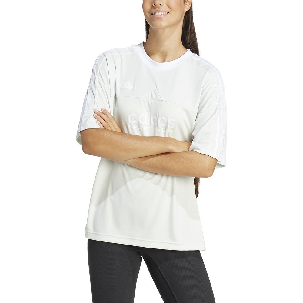 Футболка с коротким рукавом adidas Tiro, белый футболка с коротким рукавом adidas agr белый