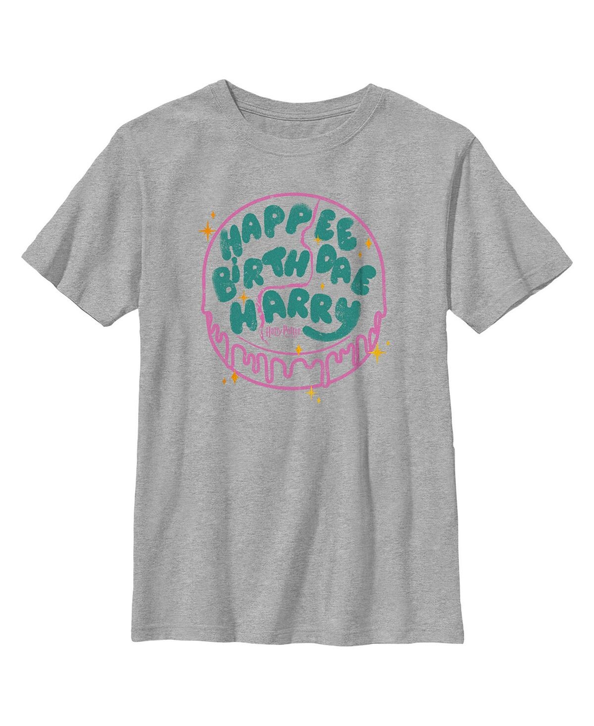 

Детская футболка с изображением Гарри Поттера «Happee Birthdae Cake» для мальчиков Warner Bros.