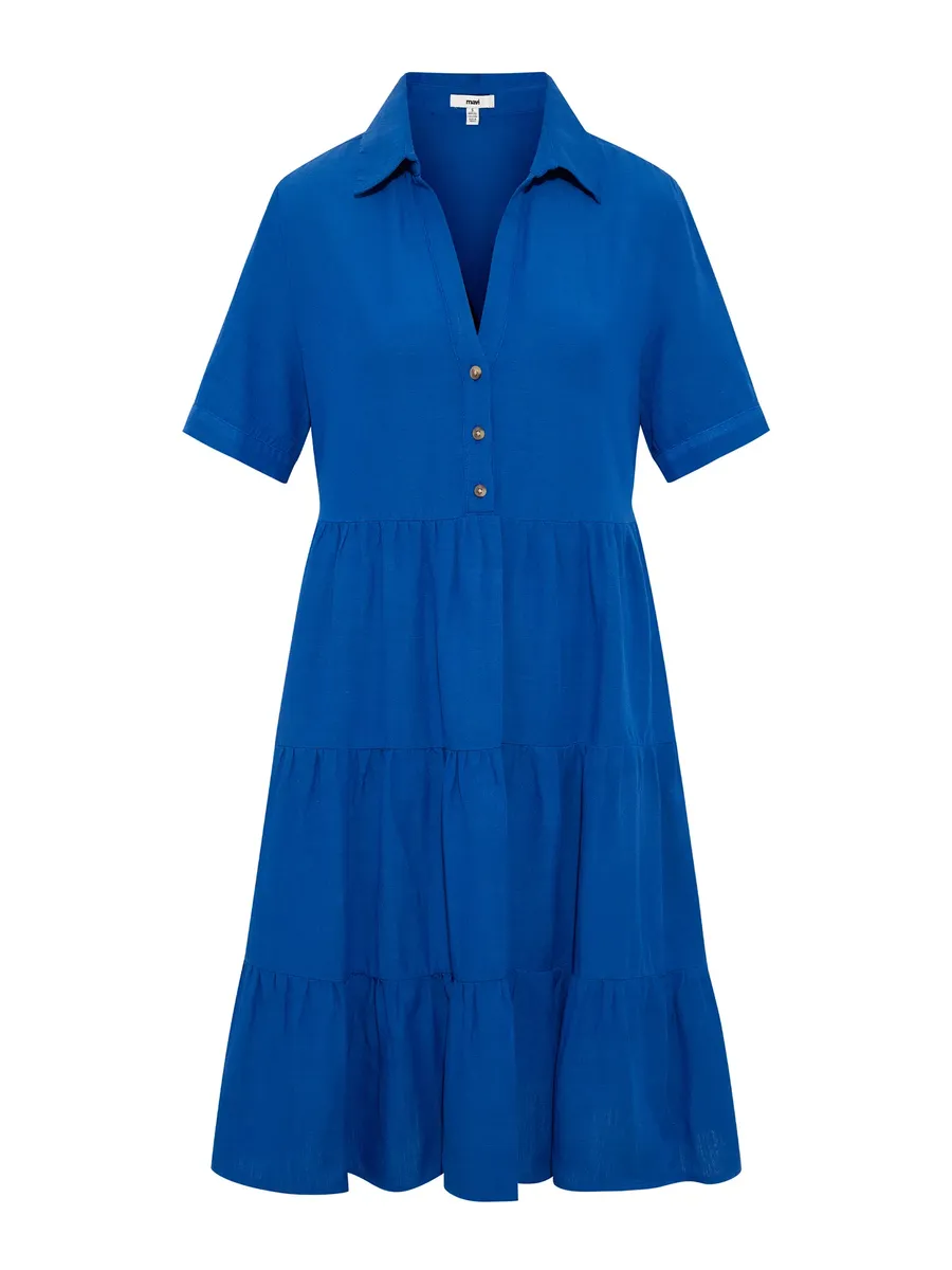 Мини-платье Mavi "WOVEN MINI DRESS", короткое платье, синий
