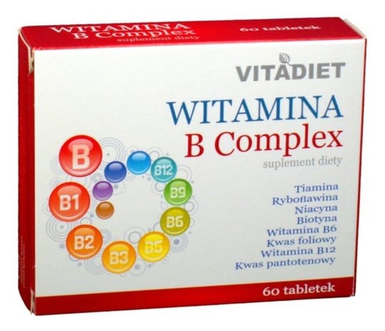 VitaDiet, биологически активная добавка Комплекс витаминов B, 60 таблеток