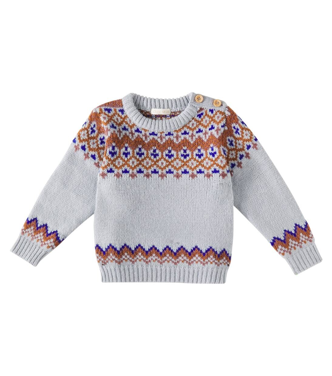 

Жаккардовый свитер Lounis Louise Misha, цвет heather grey