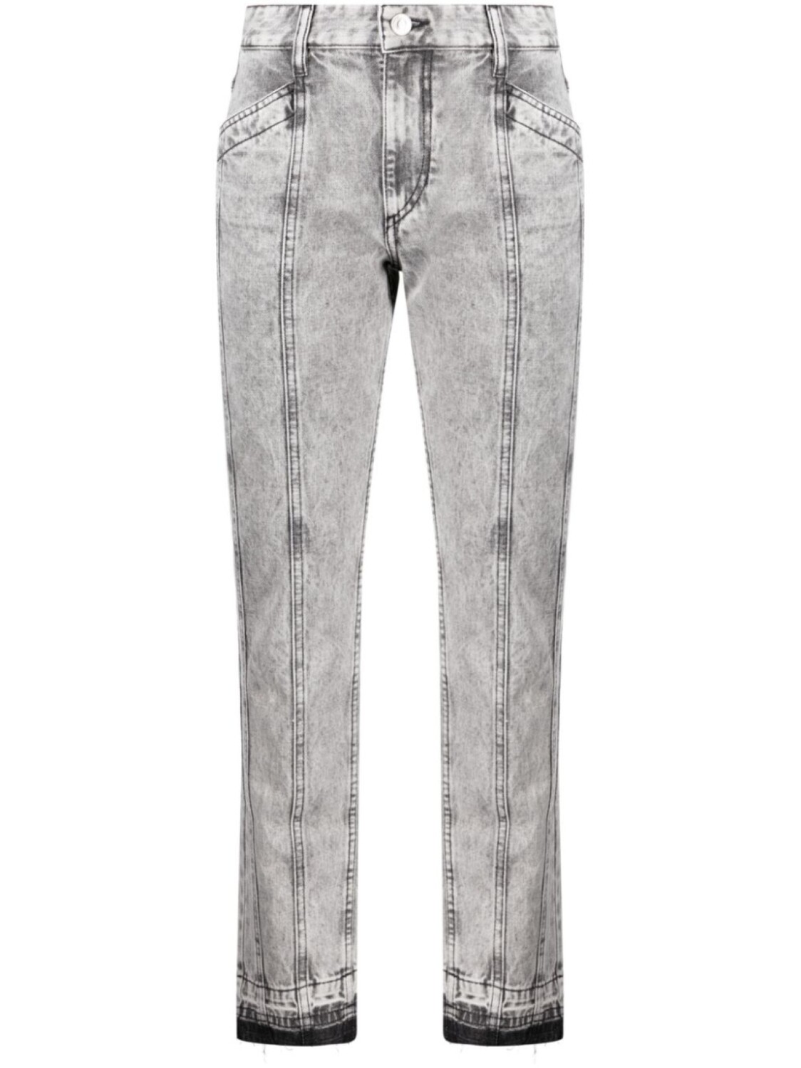 

Marant Étoile укороченные зауженные джинсы Sulanoa, серый