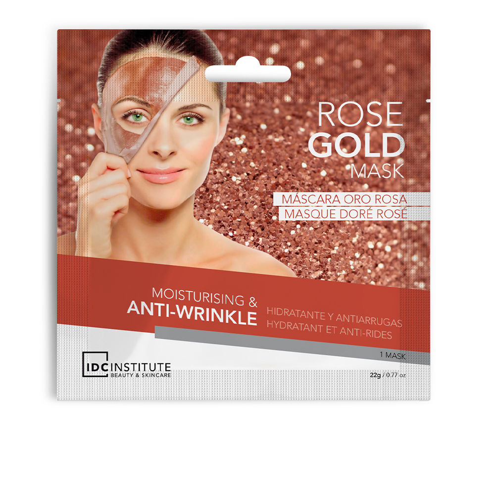Маска для лица Rose gold mask moisturising & anti-wrinkle Idc institute, 22 г сыворотка с золотом против морщин bergamo gold ampule