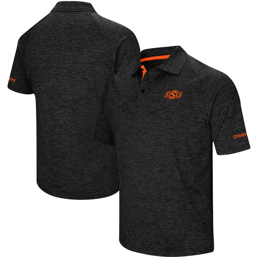 

Поло с коротким рукавом Colosseum Oklahoma State Cowboys, черный