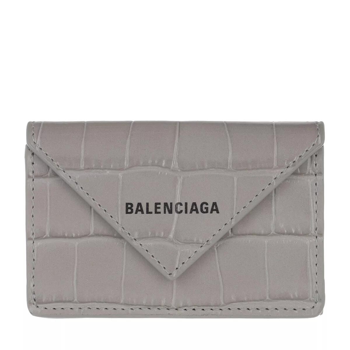 

Кошелек стальной Balenciaga, серый