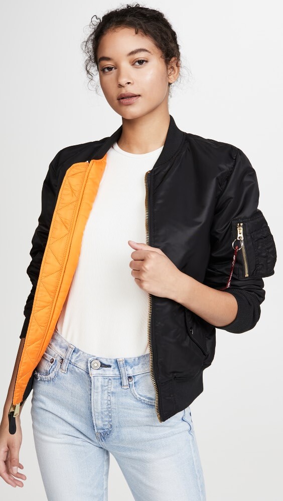 

Куртка Alpha Industries MA-1 Reversible Bomber, черный