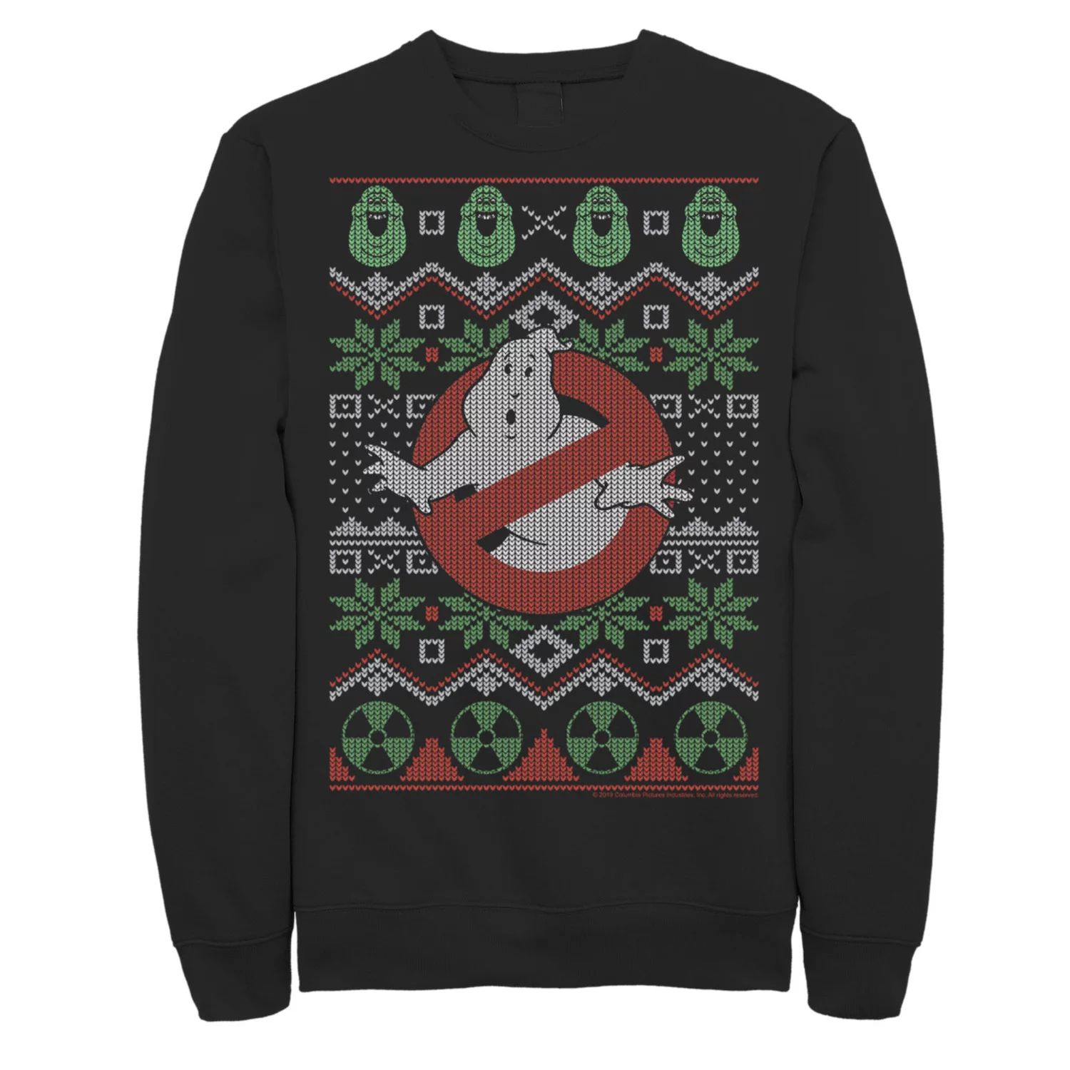 цена Мужской вязаный свитшот с оригинальным логотипом Ghostbusters, пуловер