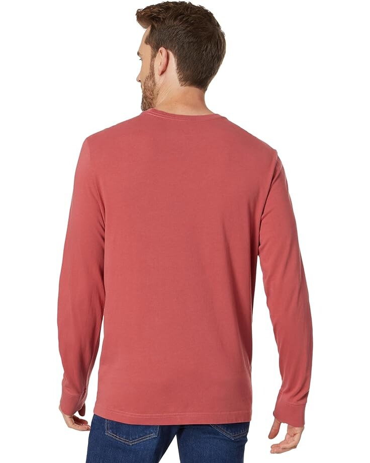 

Футболка Life is Good Music Peace Guitars Long Sleeve Crusher Tee, цвет Faded Red
