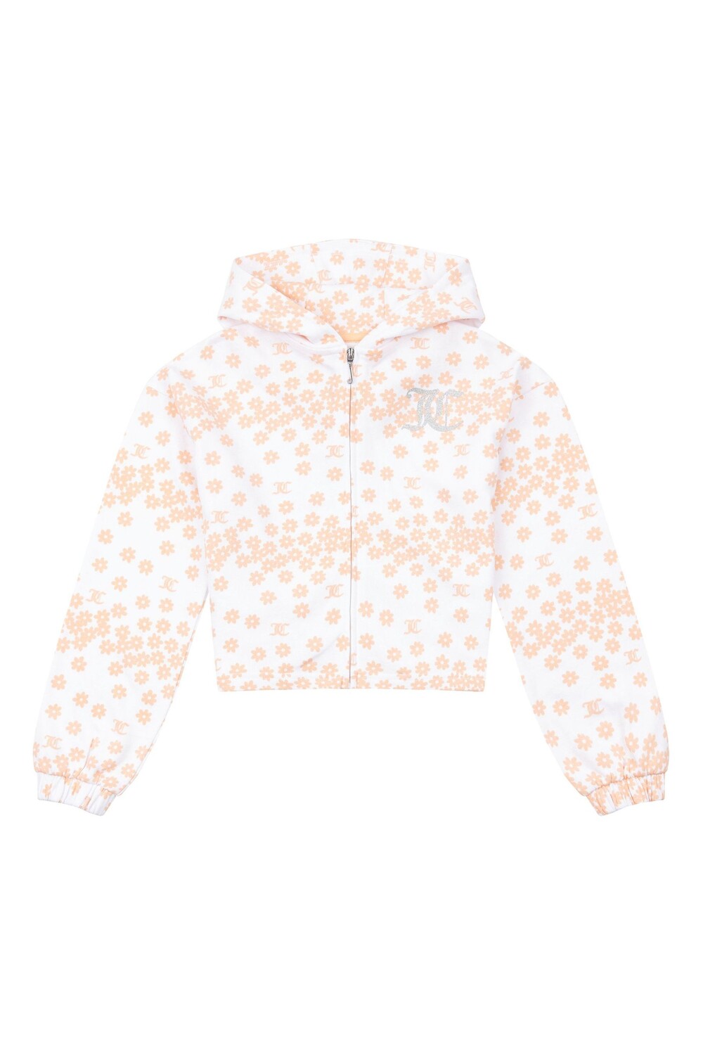 

Худи для девочек белое с ромашками Juicy Couture, белый