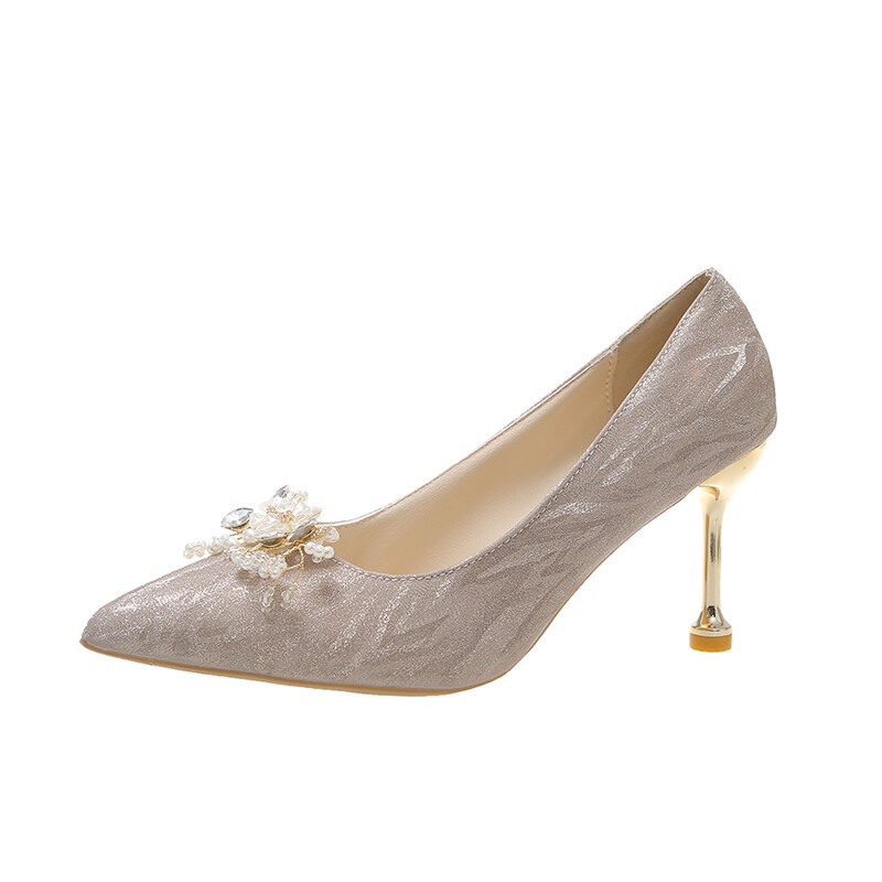 

Туфли женские на высоком каблуке Crelinkxlat, цвет CHAMPAGNE COLOR 8CM
