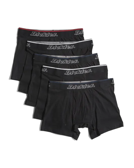 

Хлопковые боксеры из 5 штук Dickies, черный