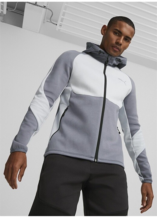 

Серая мужская толстовка с круглым вырезом Puma, Серый
