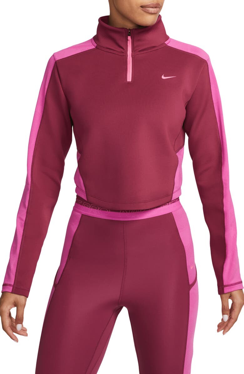 

Тренировочный топ с молнией на четверть Dri FIT NIKE