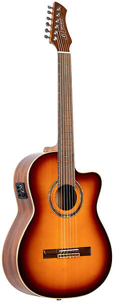цена Акустическая гитара Ortega Perfomer Series Classical Guitar 4/4 Slim Neck Thinline 48mm Nut Width