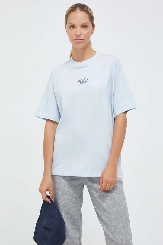 

Хлопковая футболка Reebok, синий
