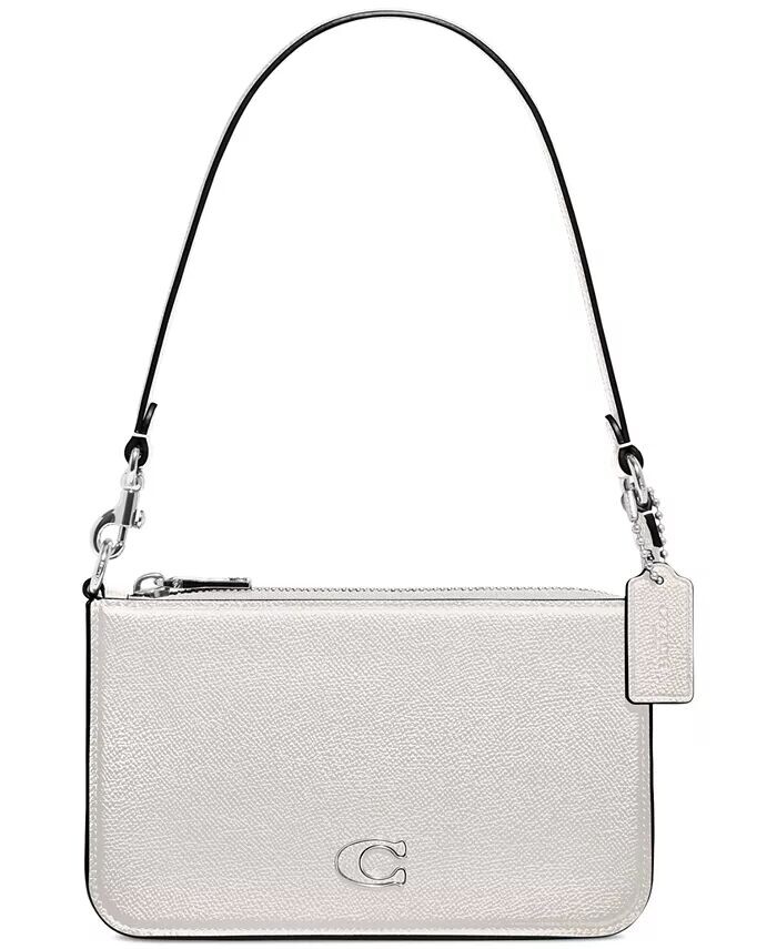 

Маленькая сумка через плечо из перекрестной кожи Coach, черный