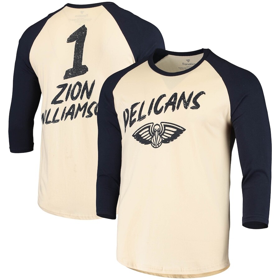 

Футболка с длинным рукавом Fanatics Branded New Orleans Pelicans, кремовый