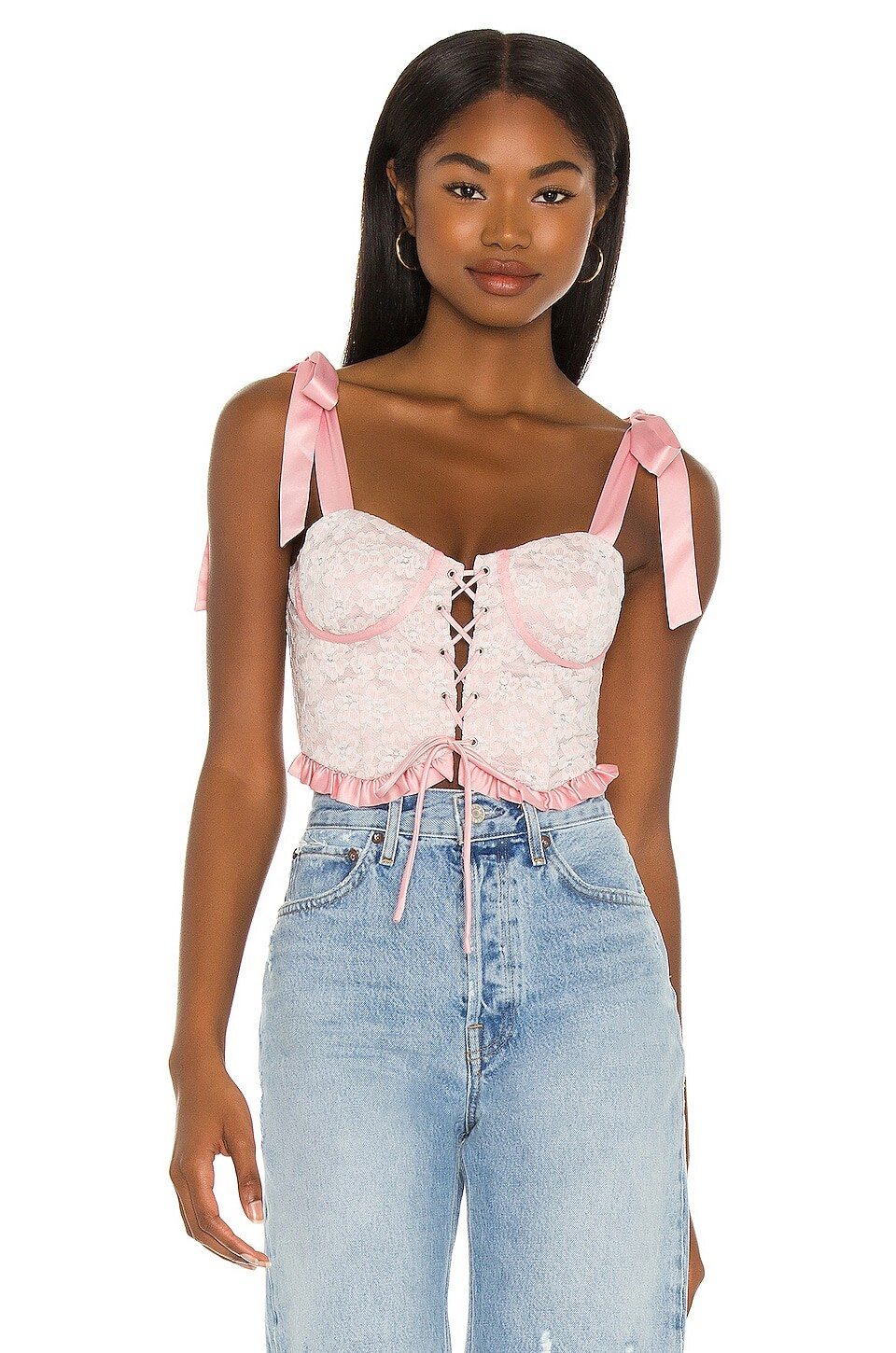 

Топ MAJORELLE Lyla Bustier, цвет Cotton Candy
