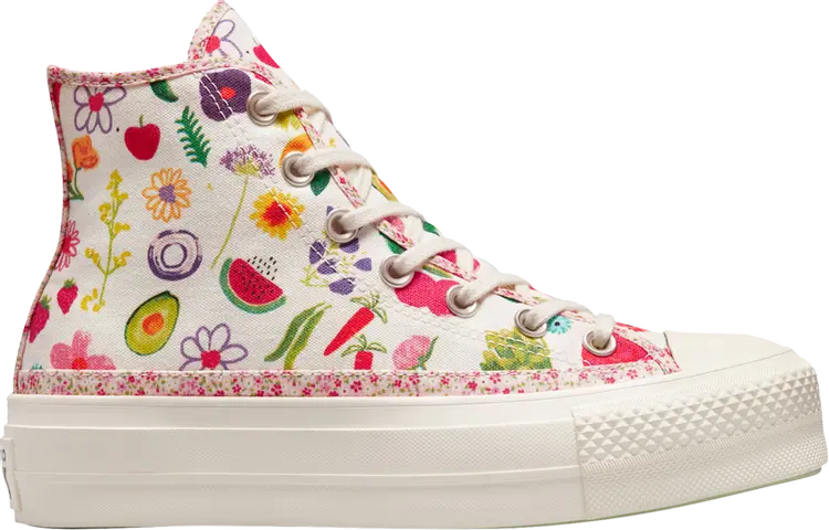 

Кроссовки Wmns Chuck Taylor All Star Lift Platform High 'Fruits & Florals', белый