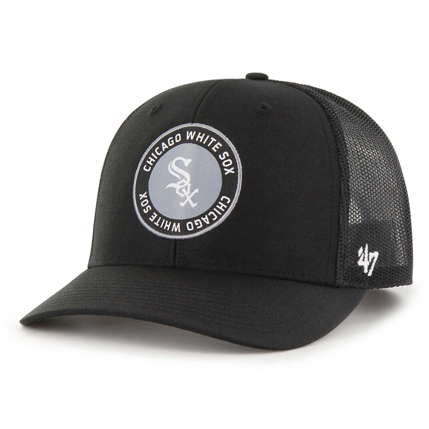 цена Мужская регулируемая кепка Black Chicago White Sox '47 Unveil Trucker