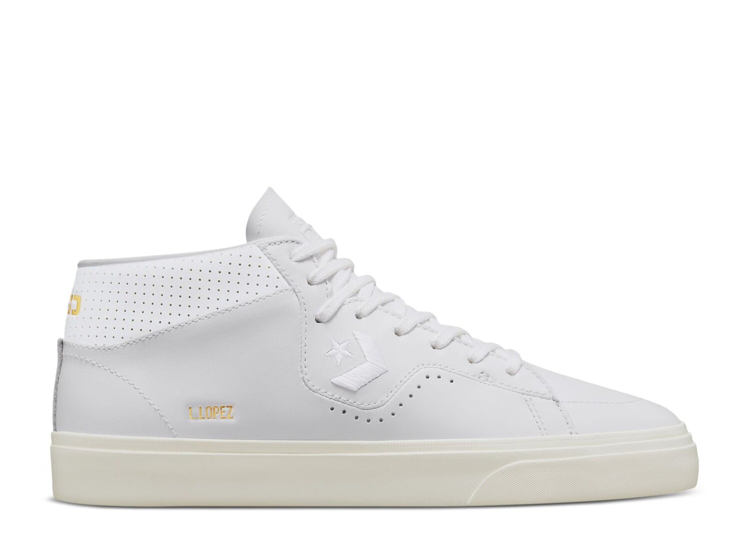 

Кроссовки Converse Louie Lopez Pro Mid 'Mono Leather - White Egret', белый