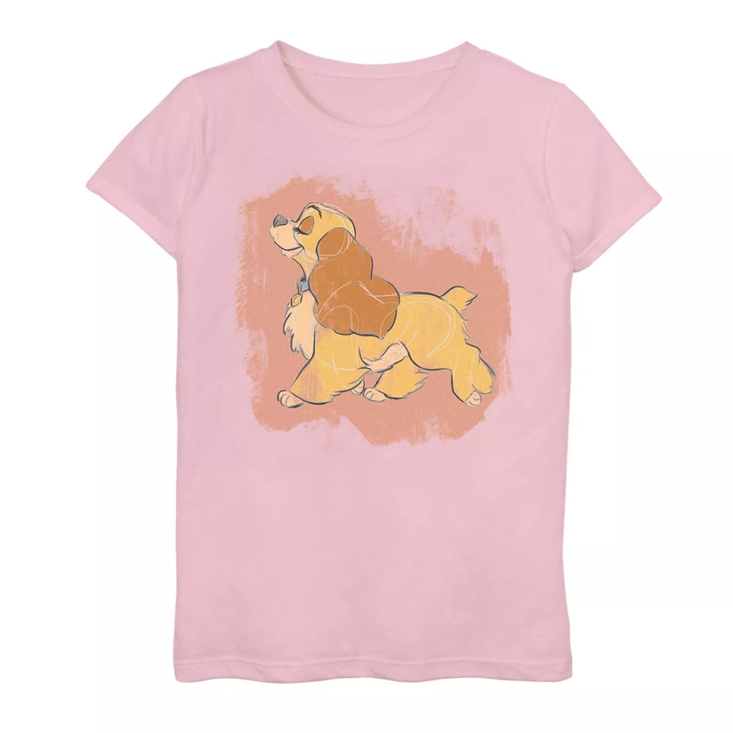 

Футболка Lady Strut Sketch с рисунком Disney's Lady and The Tramp Girls 7–16 лет Licensed Character