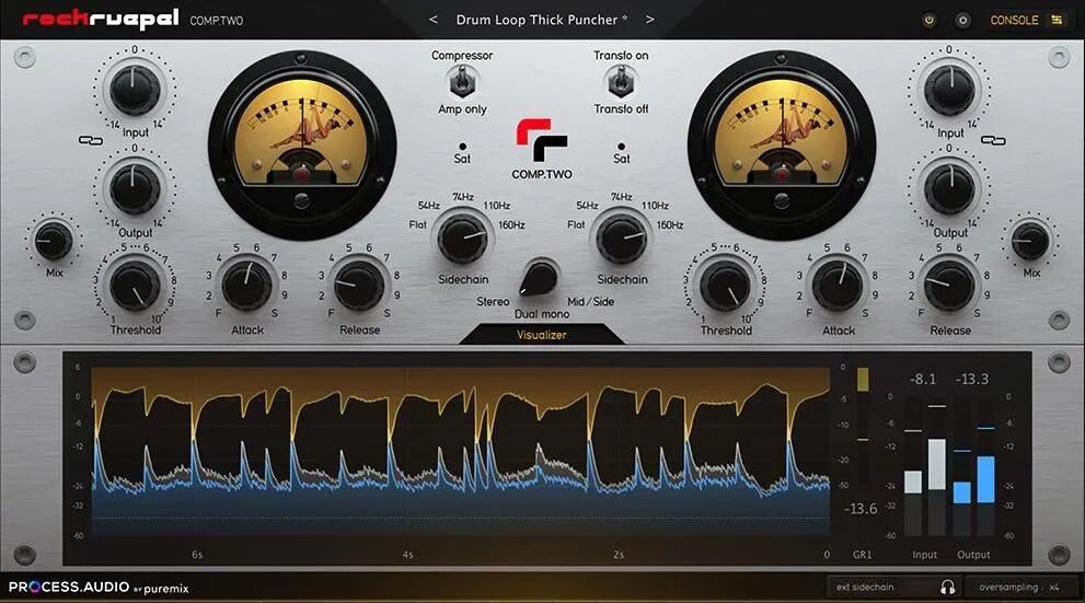 

PROCESS.AUDIO Rockruepel Comp.Two Современный ламповый компрессор
