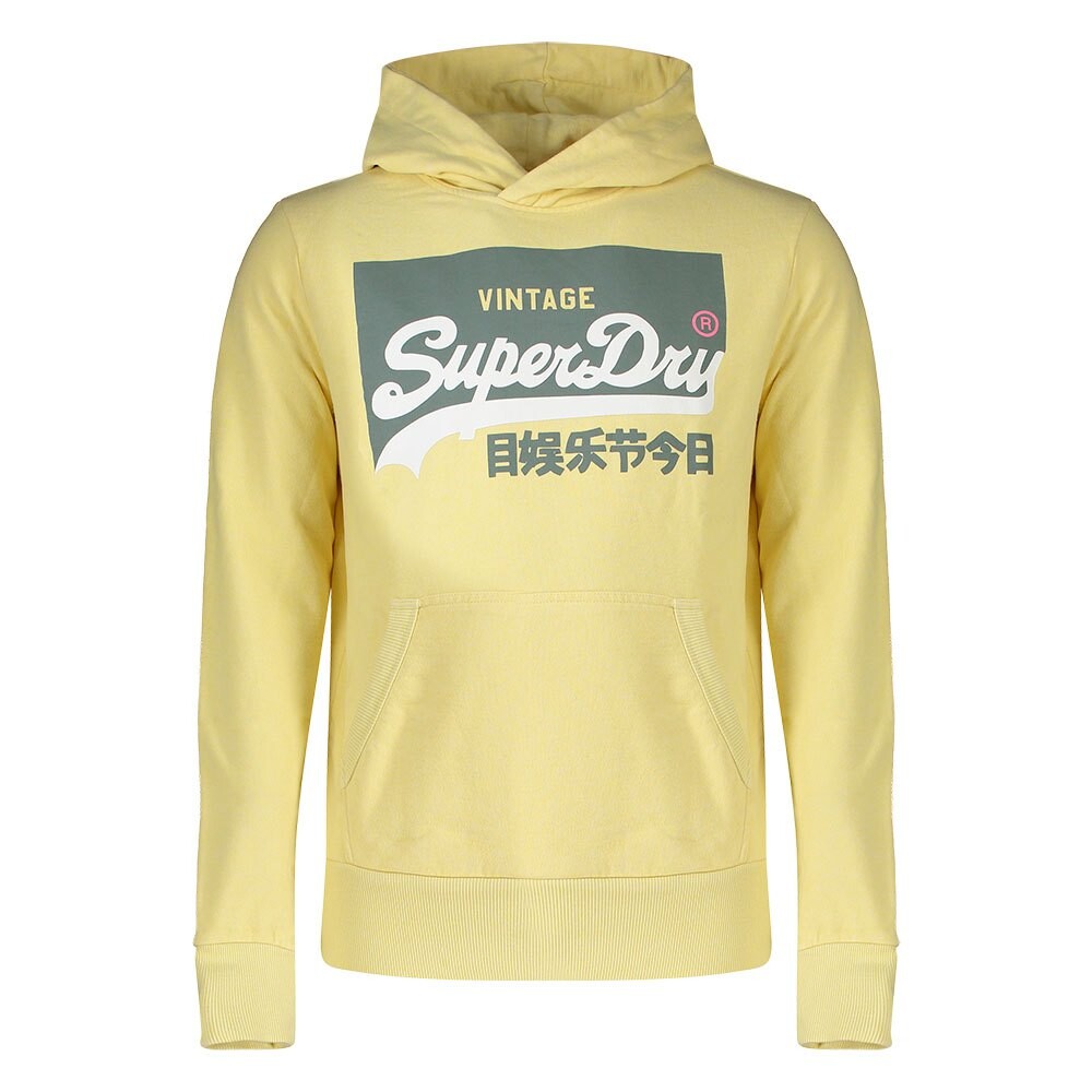 

Худи Superdry Vintage Logo Organic Pastel, желтый