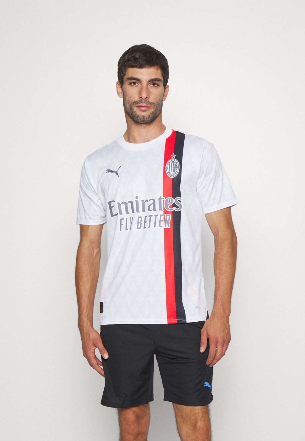 

Team Реплика выездной футболки AC MILAN Puma, белый/серое перо