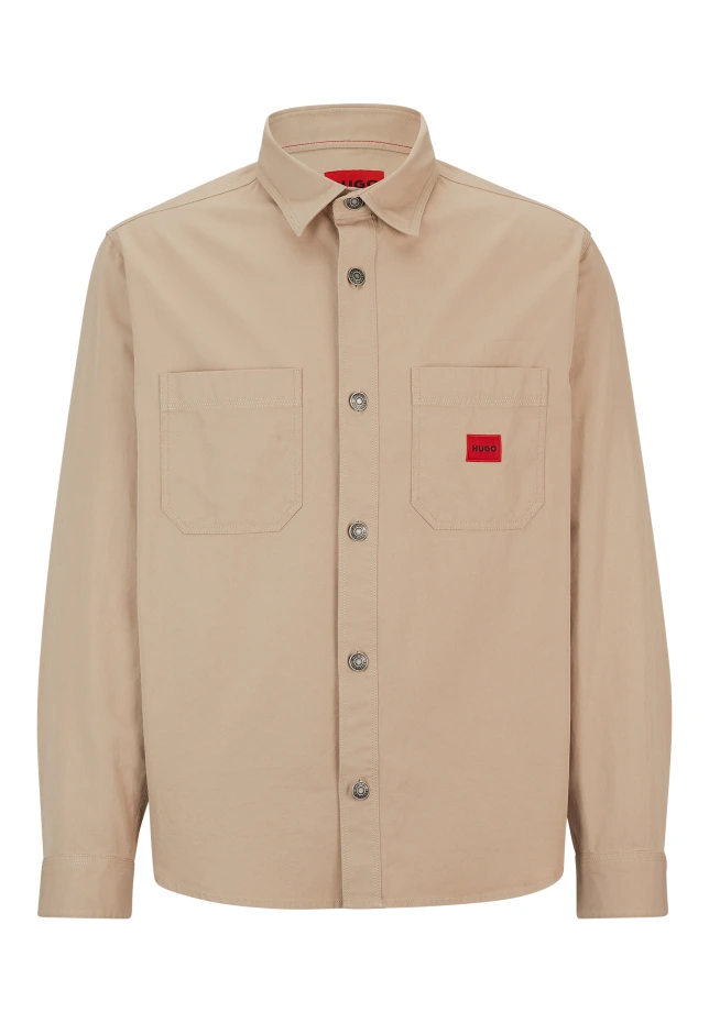

Деловая рубашка erato oversize кроя Hugo, бежевый