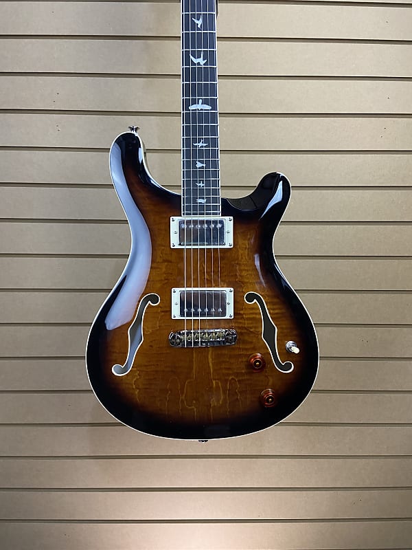 цена Электрогитара PRS SE Hollowbody II Electric Guitar - Black Gold Burst w/ OHSC + FREE Shipping #161