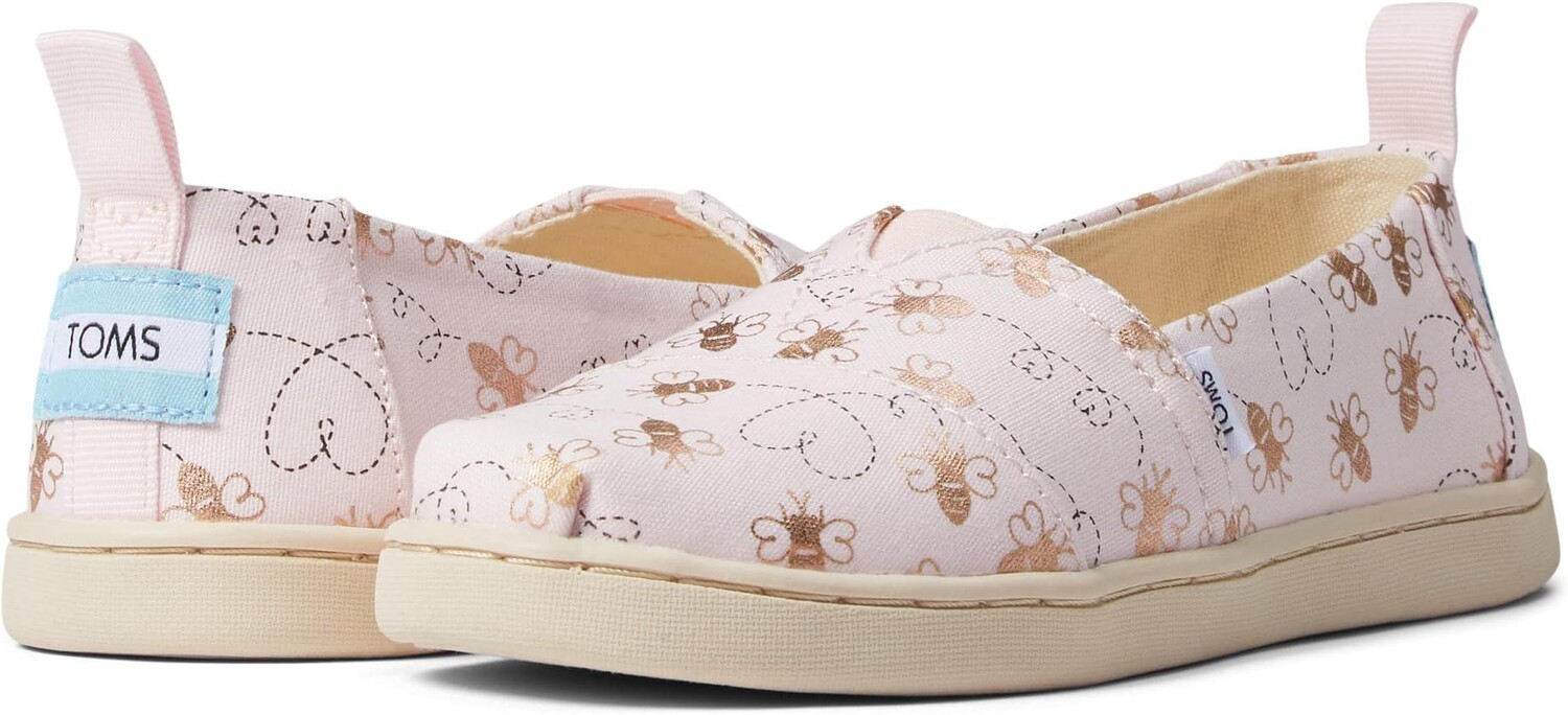 

Лоферы Alpargata Espadrille TOMS, цвет Barely Pink Bee Mine Foil Print