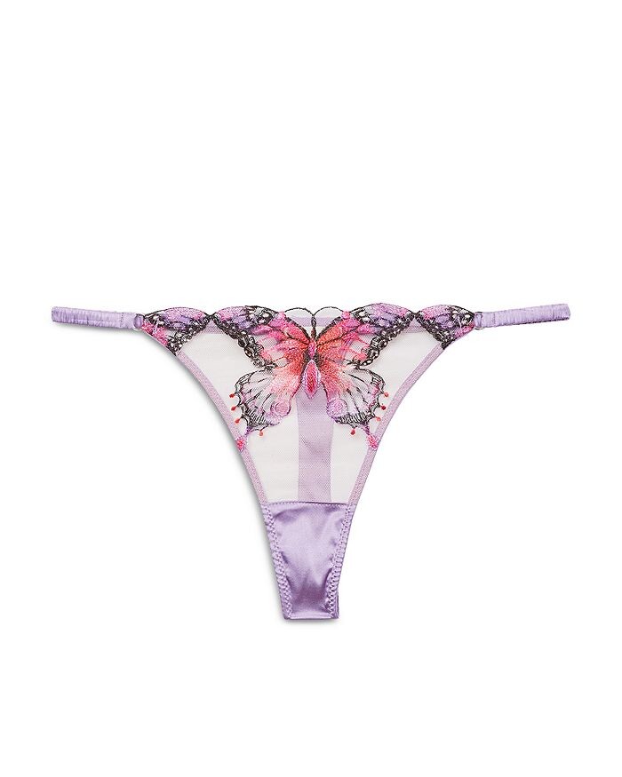 

стринги с вышивкой бабочки Fleur du Mal