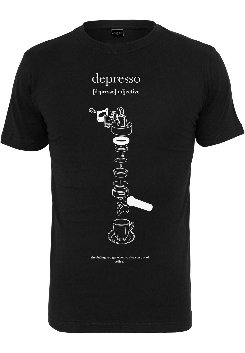 

Футболка с принтом Depresso Mister Tee, черная
