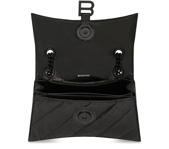 

Маленькая стеганая сумка на цепочке Crush Balenciaga, черный