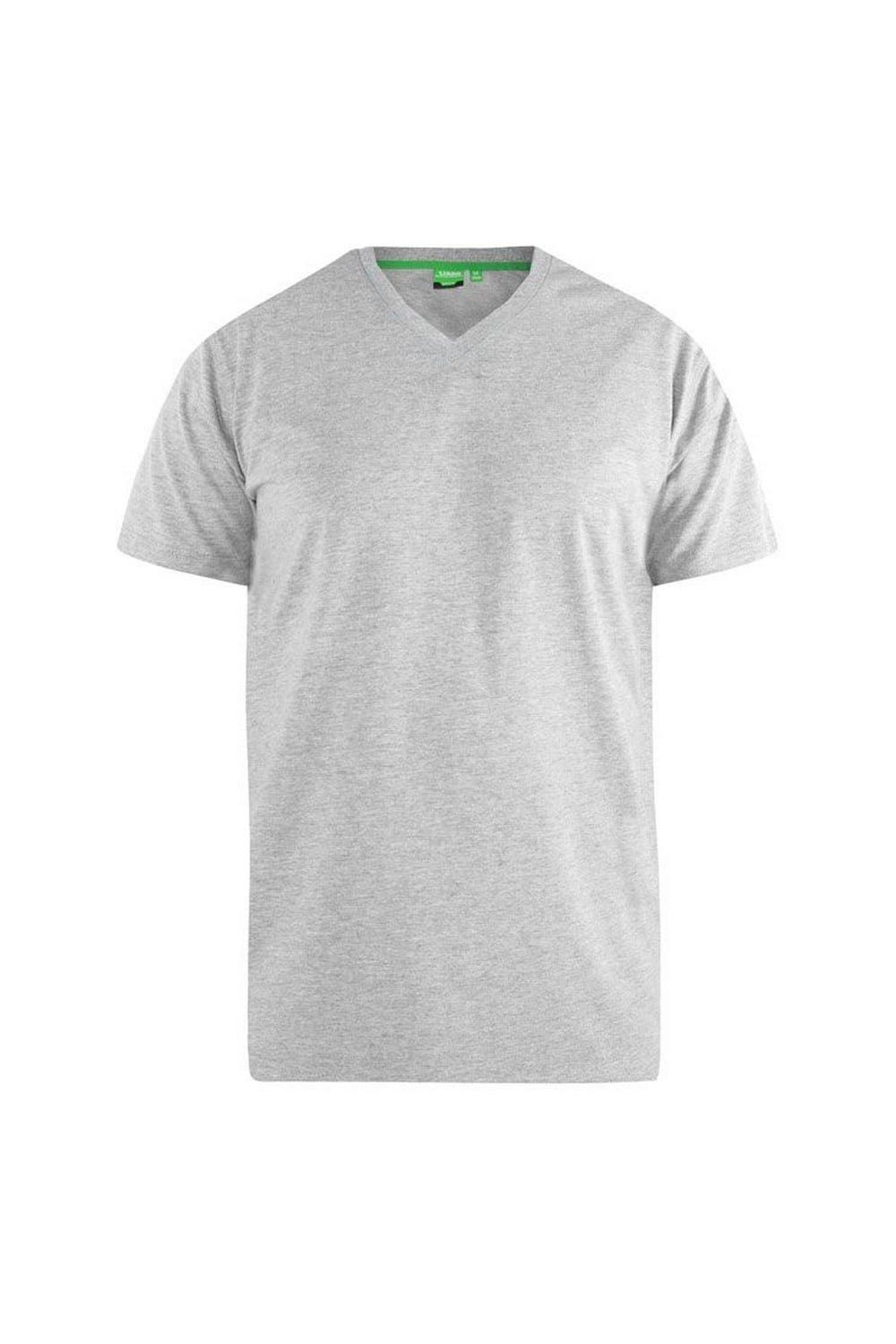 D555 Хлопковая футболка Kingsize Signature-1 Duke Clothing, серый