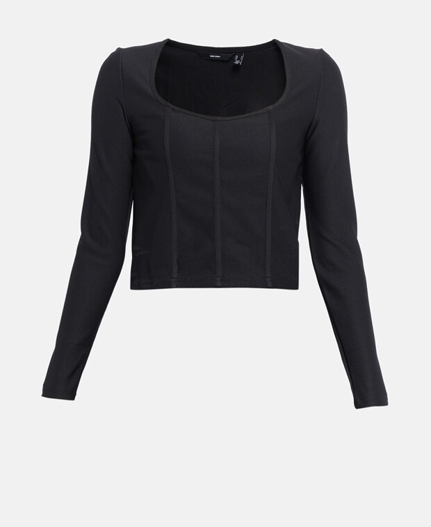 

Топ с длинными рукавами Vero Moda, черный