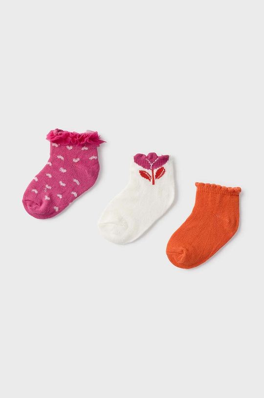 Mayoral Детские носки, 3 пары, розовый носки детские wilson 2 пары розовый