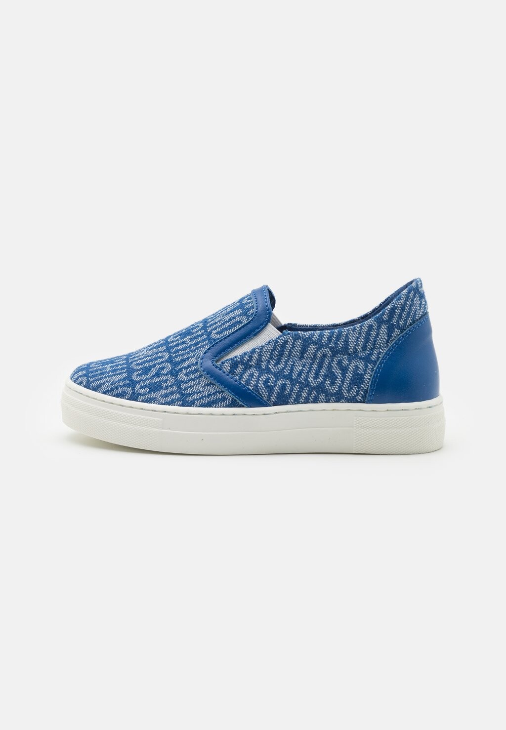 

Низкие кроссовки Unisex MOSCHINO, цвет denim/white