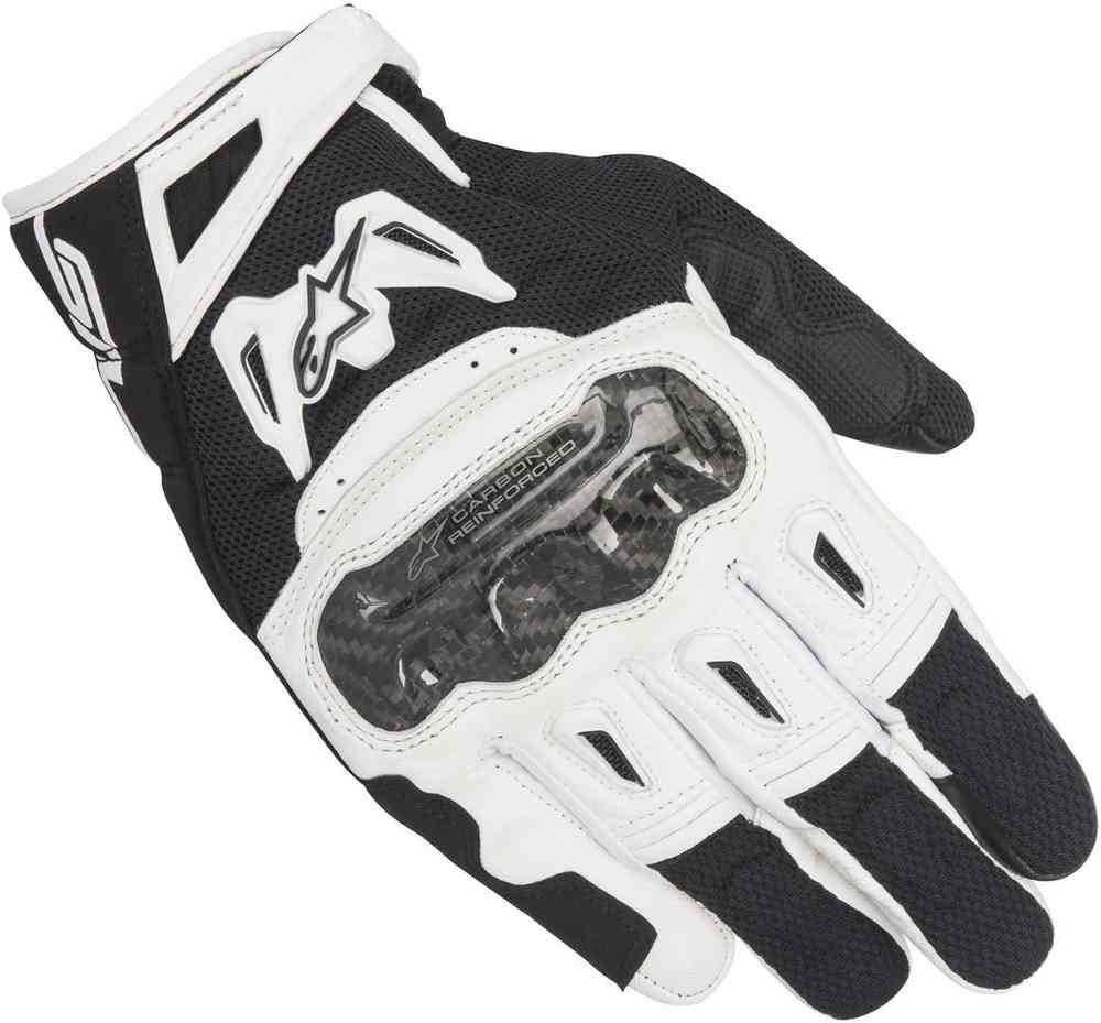 перчатки alpinestars smx 2 air carbon v2 черный белый Мотоциклетные перчатки SMX-2 Air Carbon V2 Alpinestars, черно-белый