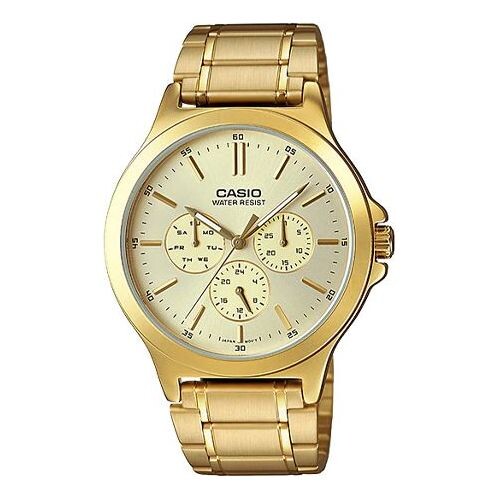 

Часы CASIO DRESS Series Waterproof Quartz Gold Analog, желтый