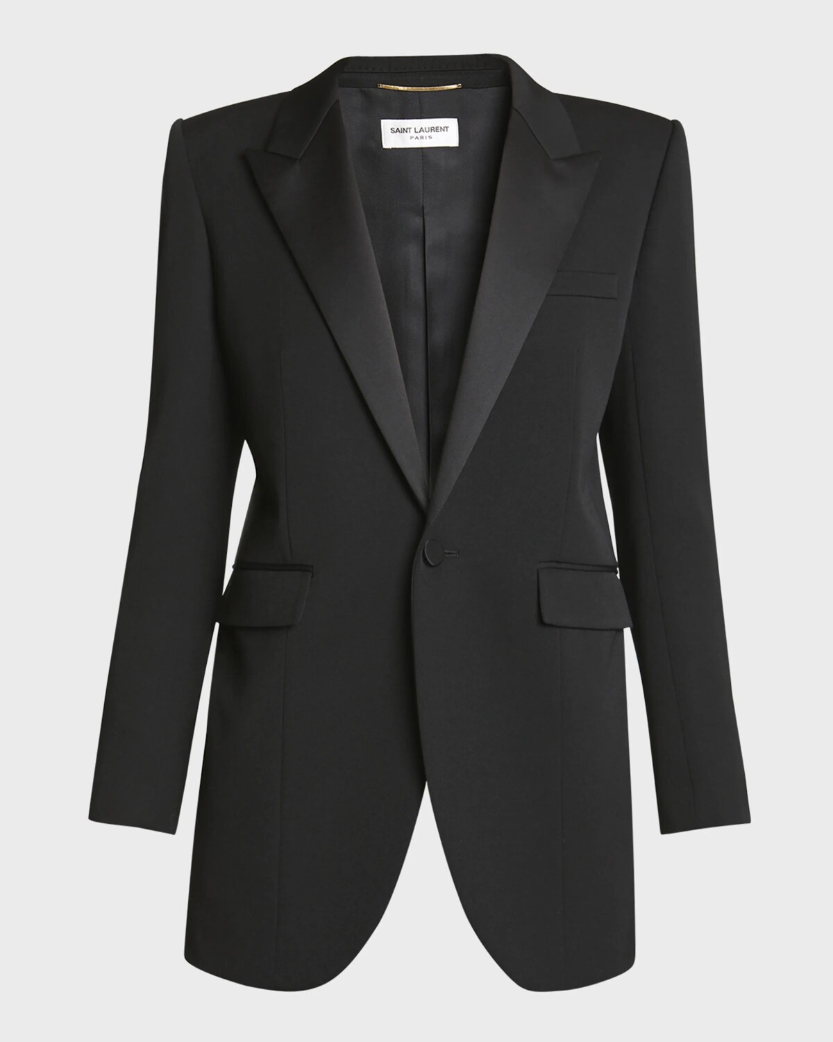 

Однобортный пиджак Saint Laurent, цвет Noir