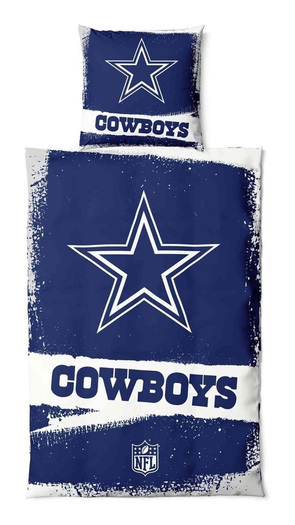 

Комплект постельного белья Dallas Cowboys NFL ** Raw** хлопок, молния, пододеяльник 135x200 см и наволочка 80x80 см, 4023095