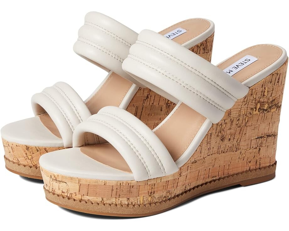 цена Туфли Steve Madden Wipeout Wedge Sandal, цвет Bone