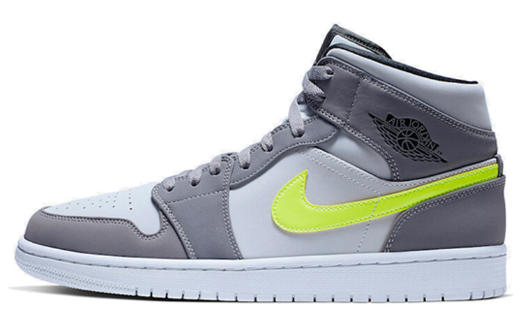 

Баскетбольные кроссовки Nike Air Jordan 1 Mid Neon Желтый Серый