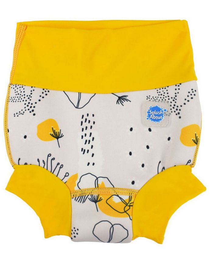 Купальник Happy с подгузниками для маленьких мальчиков и девочек Splash About, желтый splash about подгузник для плавания синий с желтым s