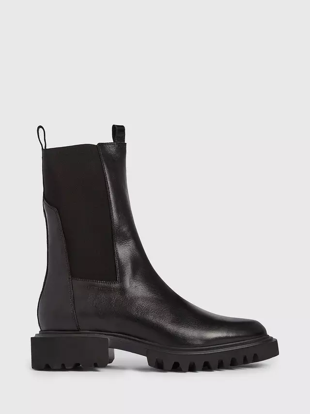 

Ботинки AllSaints Hallie Leather Calf, черный