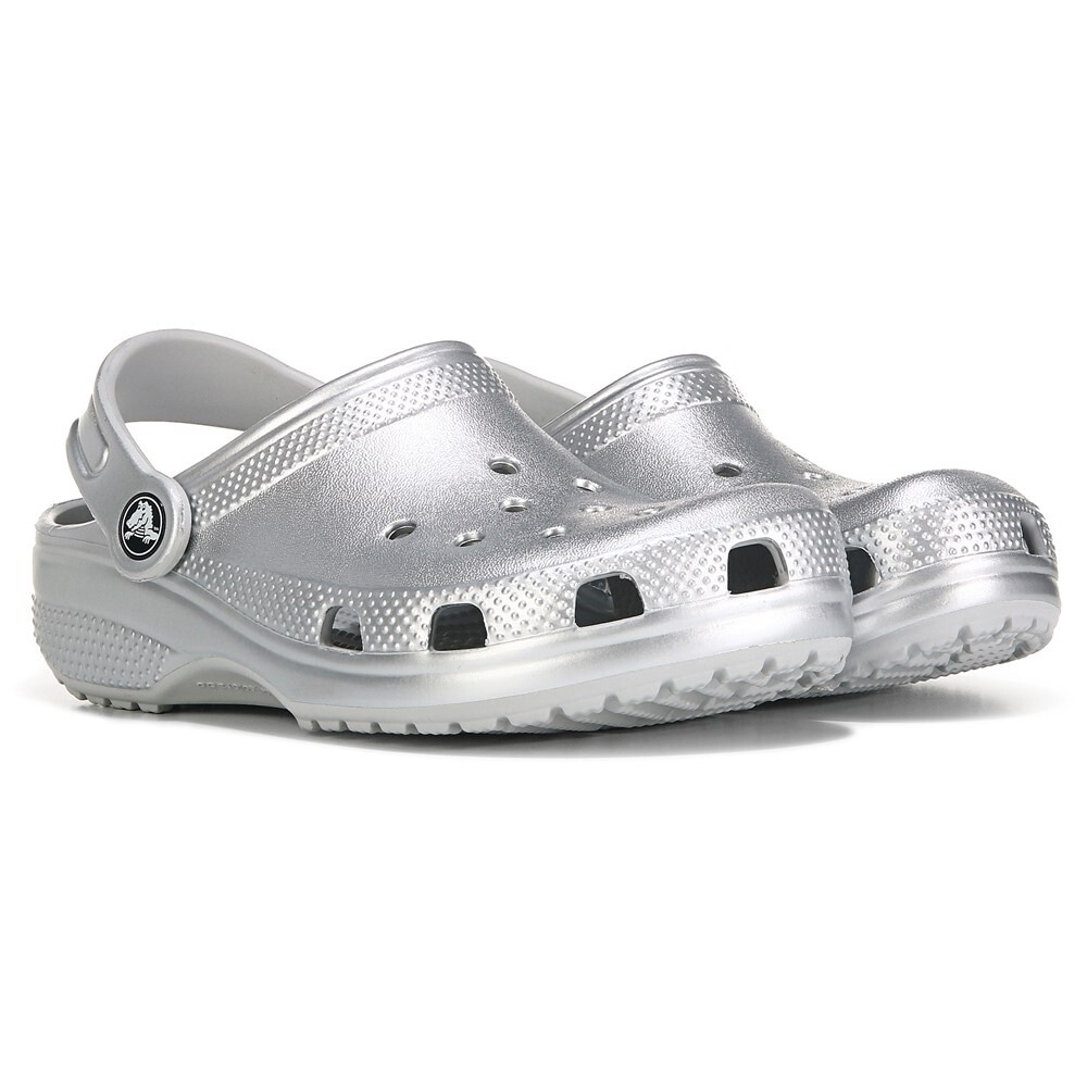 

Детские классические сабо Little/Big Kid Crocs, серебряный