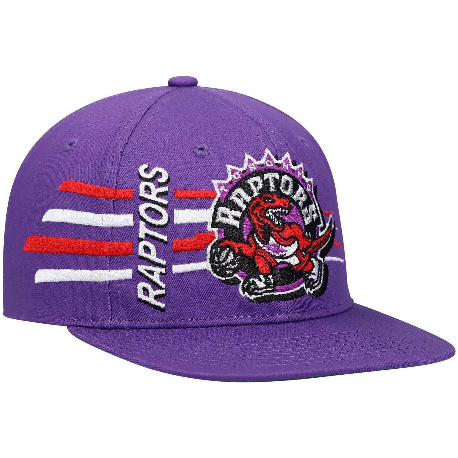 

Мужская фиолетовая мужская кепка Mitchell & Ness Toronto Raptors из твердой древесины, классическая ретро-шляпа Bolt Deadstock Snapback